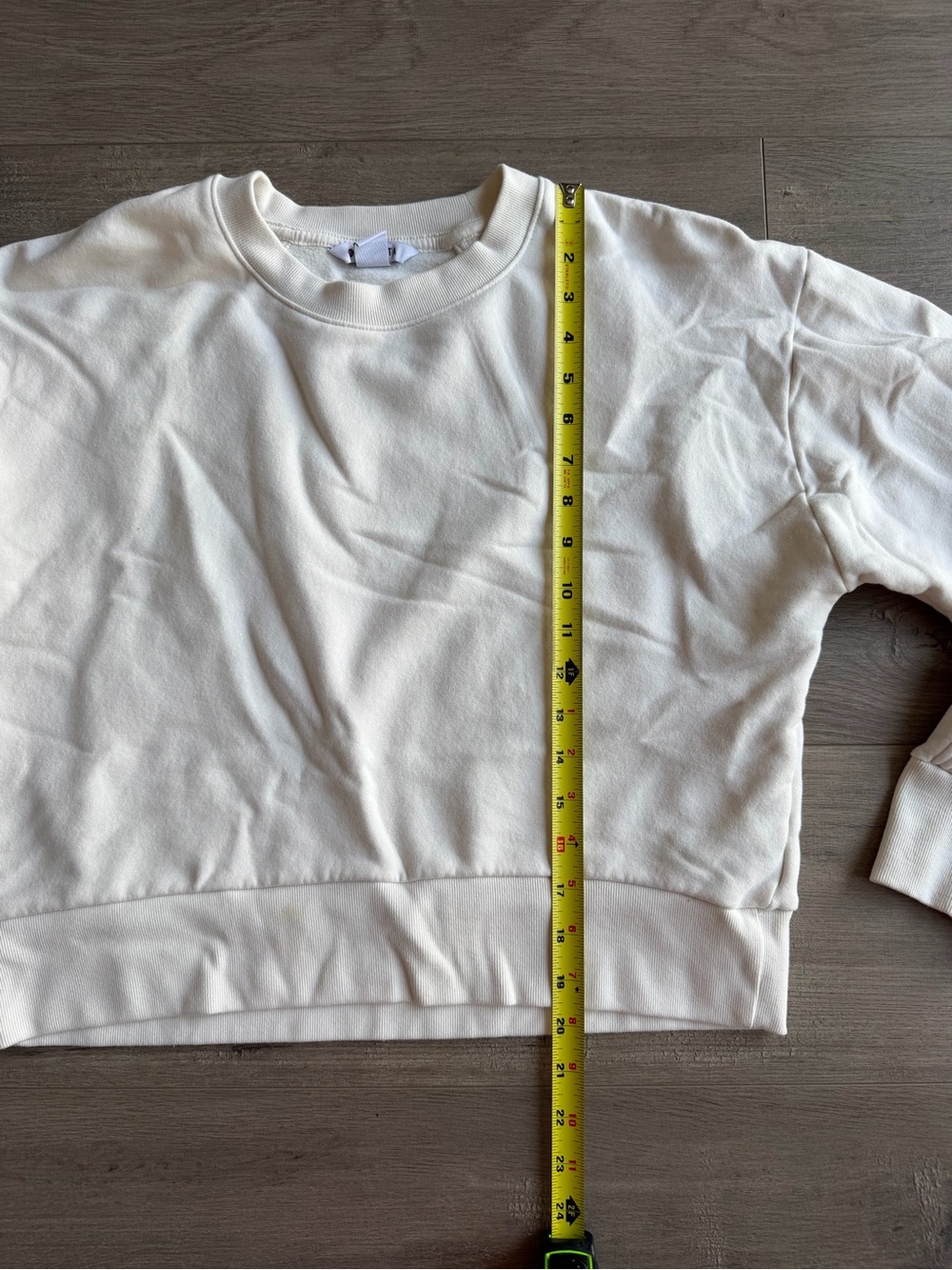 Athleta Retroplush Revive Crewneck Sweatshirt - cream - size medium - Picture 2 of 4
